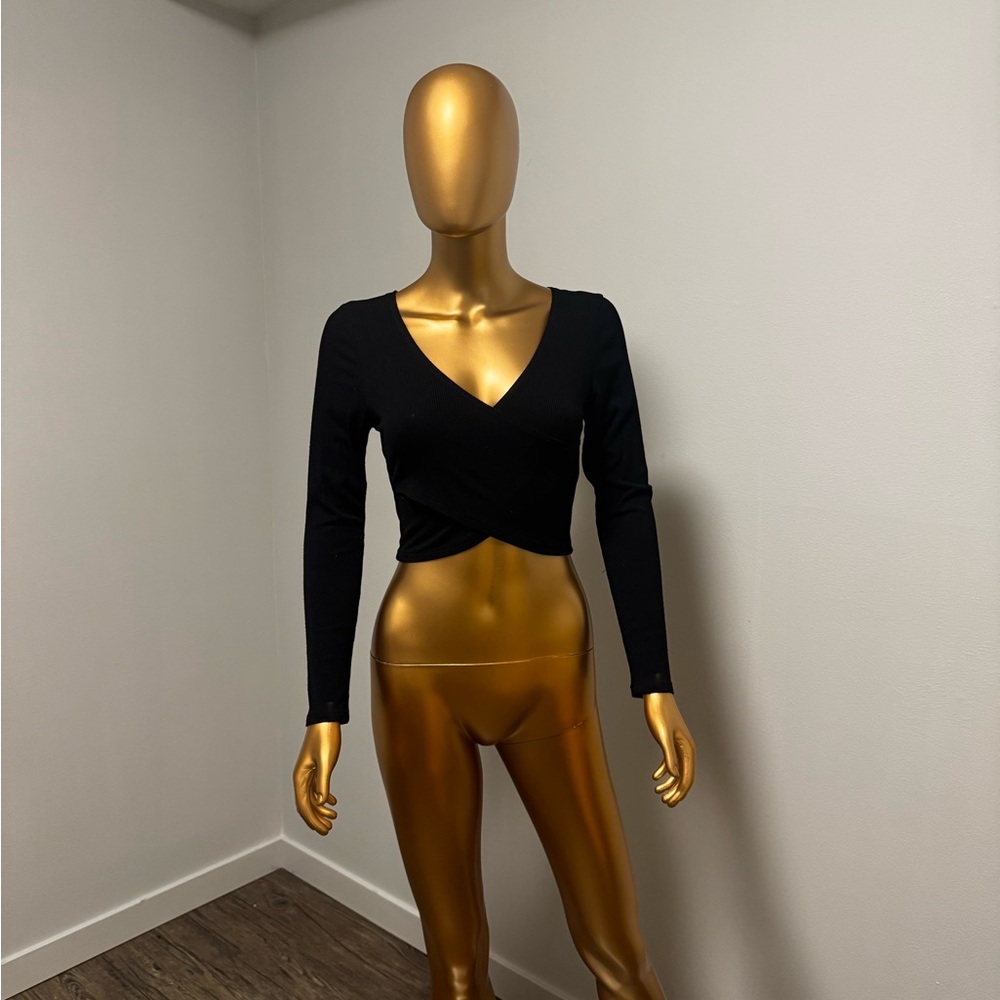 Bozzolo Black Long Sleeve Bodysuit